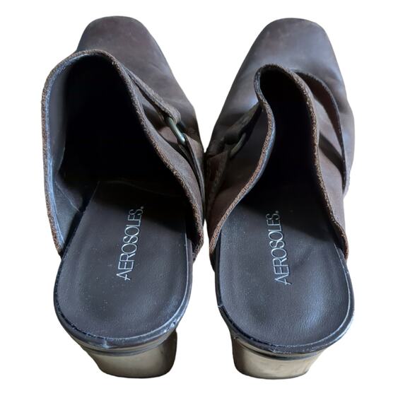 Aerosoles Leather Mules SZ 10 US - Picture 4 of 4